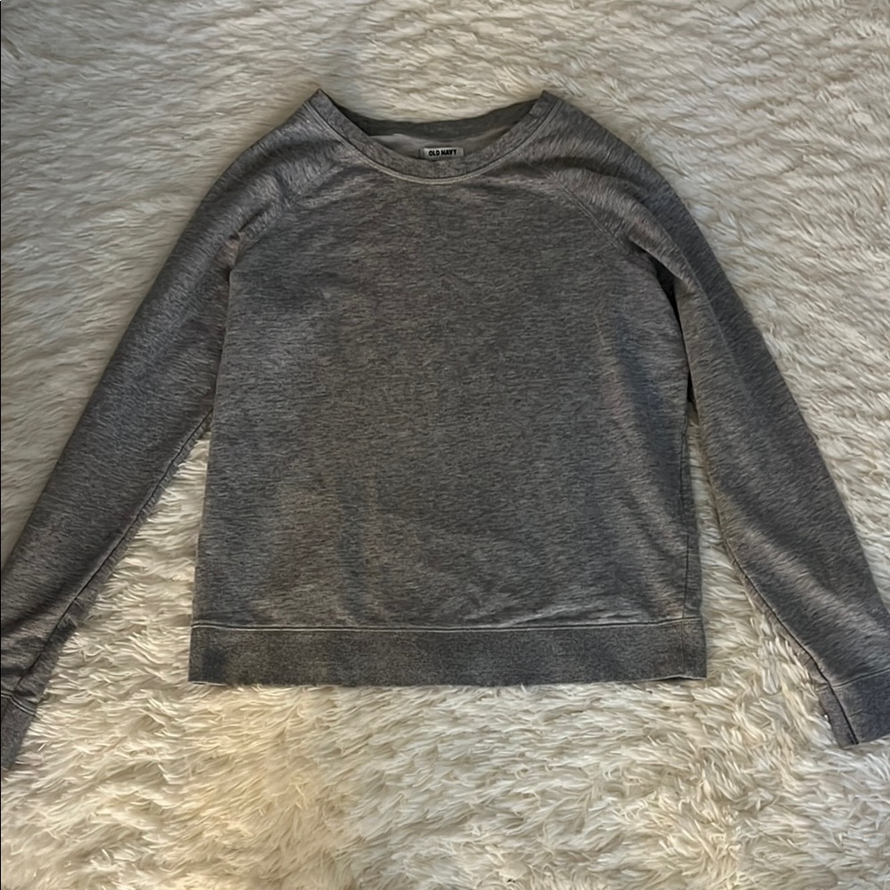 🤍Gray Long Sleeve Sweatshirt-girls🤍